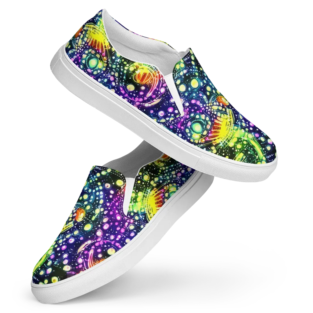 Infinite Prism on Women's Slip-On Canvas Shoes — Front