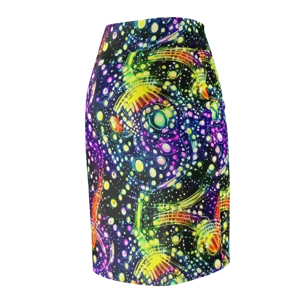 Infinite Prism on Pencil Skirt — Back Side