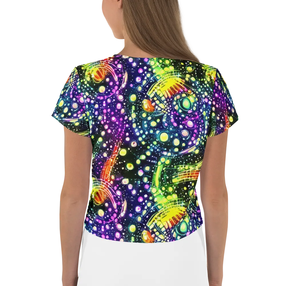 Infinite Prism on Crop Tee — Back