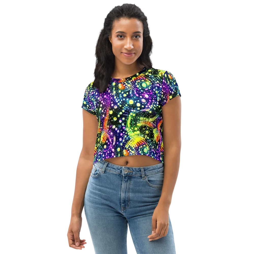 Infinite Prism on Crop Tee — Front