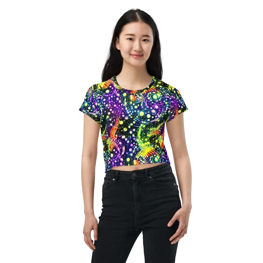 Infinite Prism on Crop Tee — Front