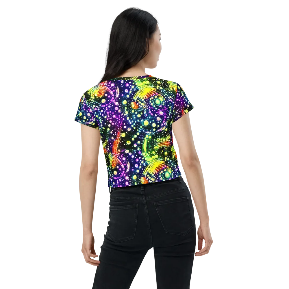 Infinite Prism on Crop Tee — Back