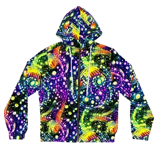 Infinite Prism on a Women's Full-Zip Hoodie