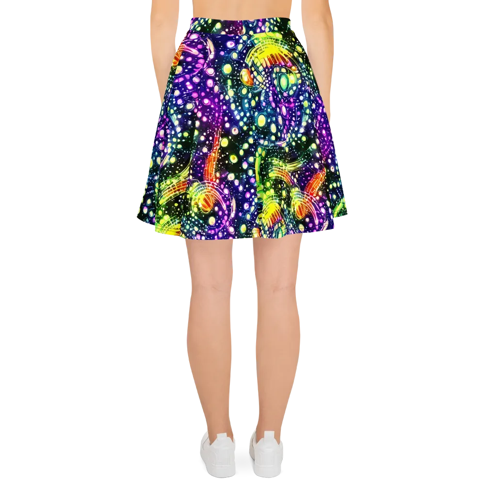 Infinite Prism on Skater Skirt — Back