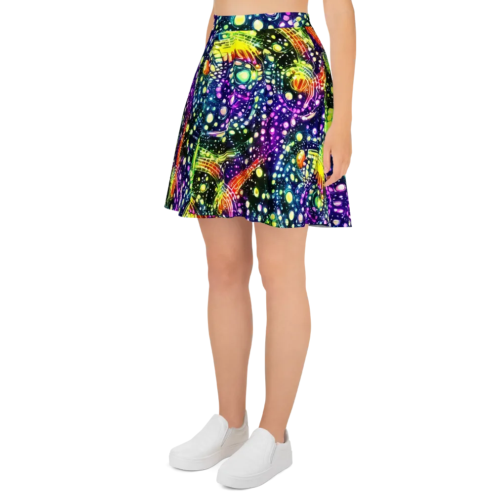 Infinite Prism on Skater Skirt — Left