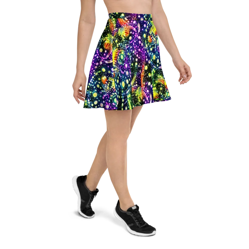 Infinite Prism on Skater Skirt — Right