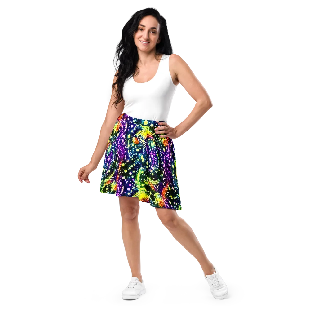 Infinite Prism on Skater Skirt — Front