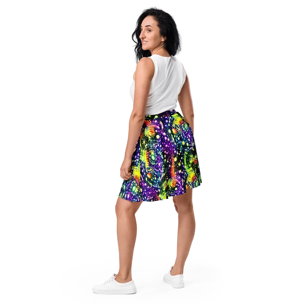 Infinite Prism on Skater Skirt — Back