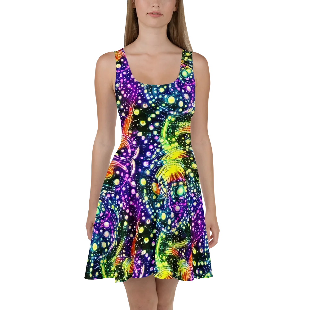 Infinite Prism on Skater Dress — Front