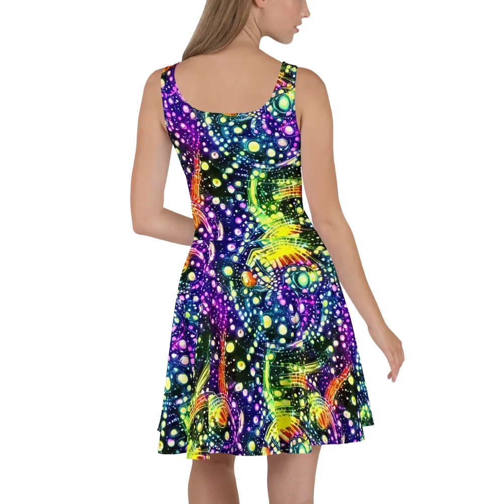 Infinite Prism on Skater Dress — Back