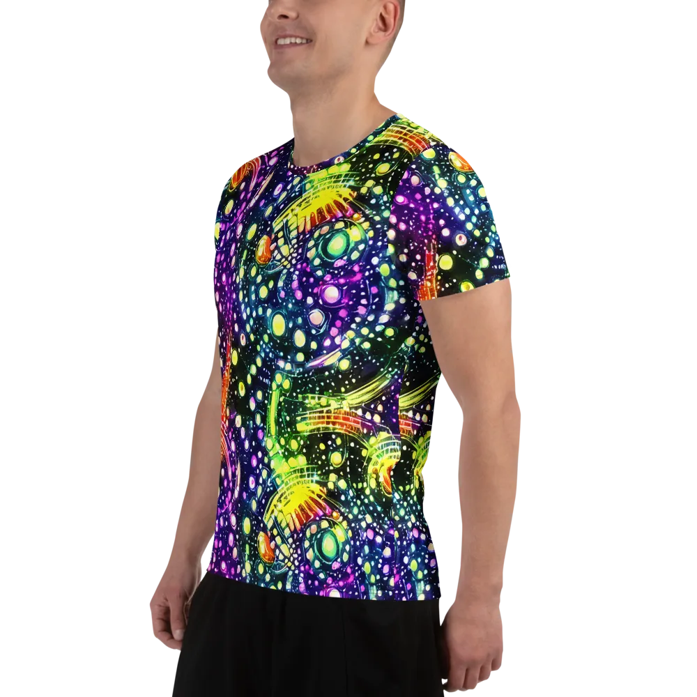 Infinite Prism on Men's Athletic T-Shirt — Left
