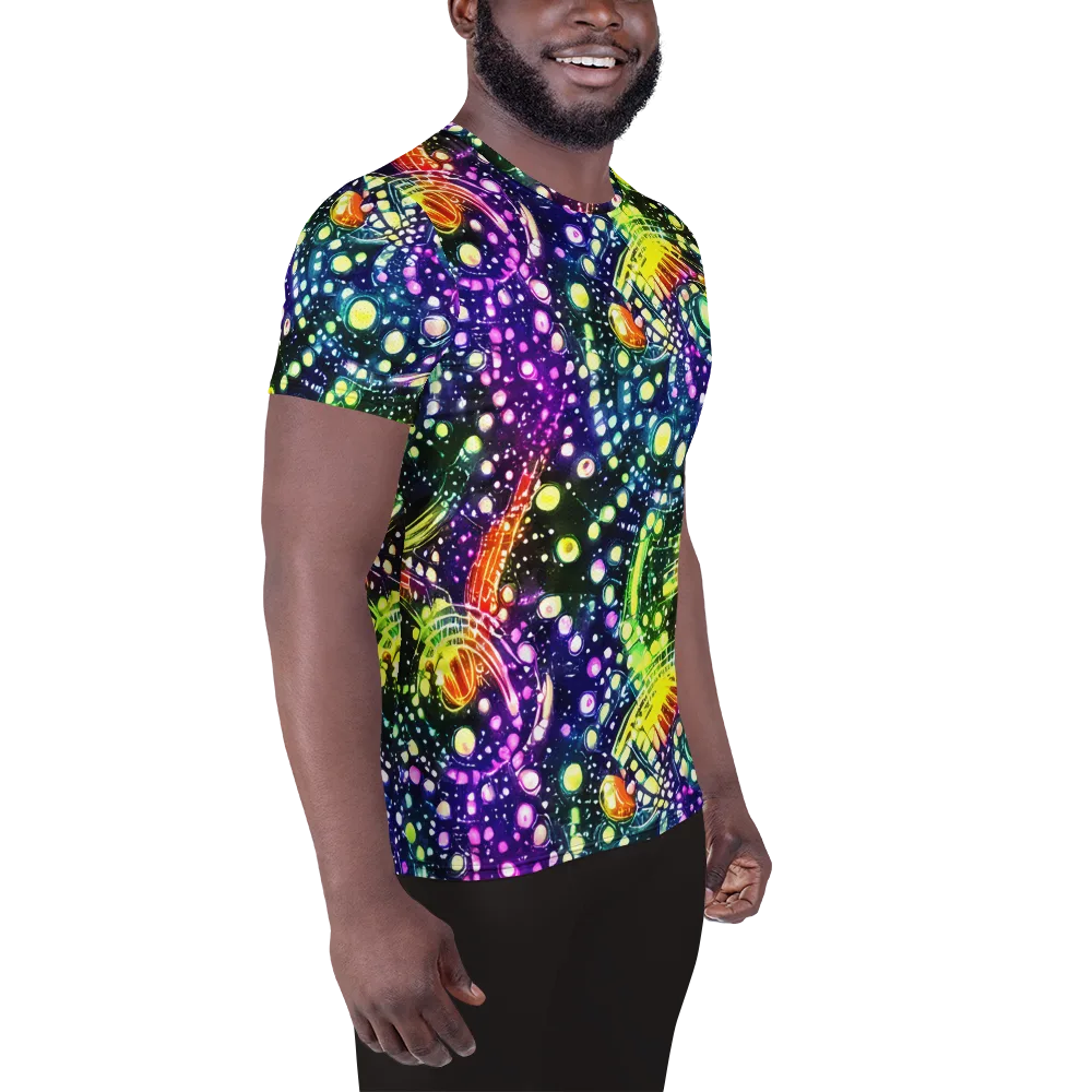 Infinite Prism on Men's Athletic T-Shirt — Right