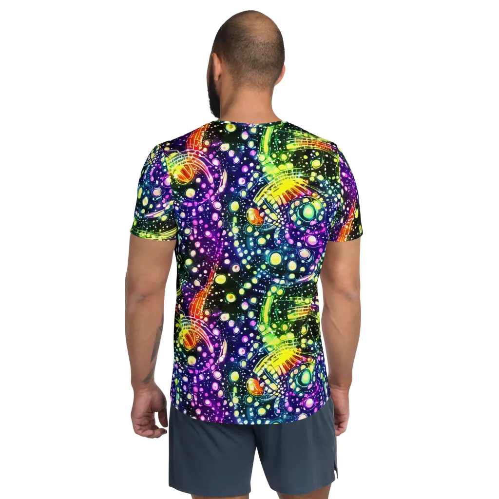 Infinite Prism on Men's Athletic T-Shirt — Back