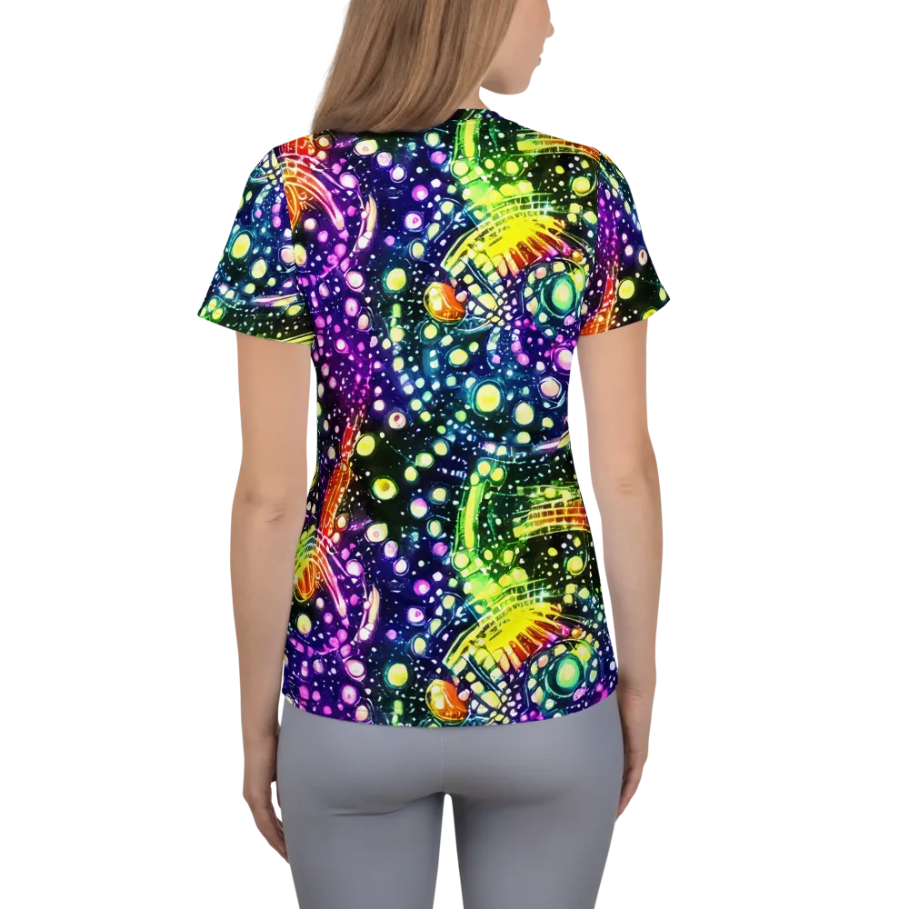Infinite Prism on Women's Athletic T-Shirt — Back