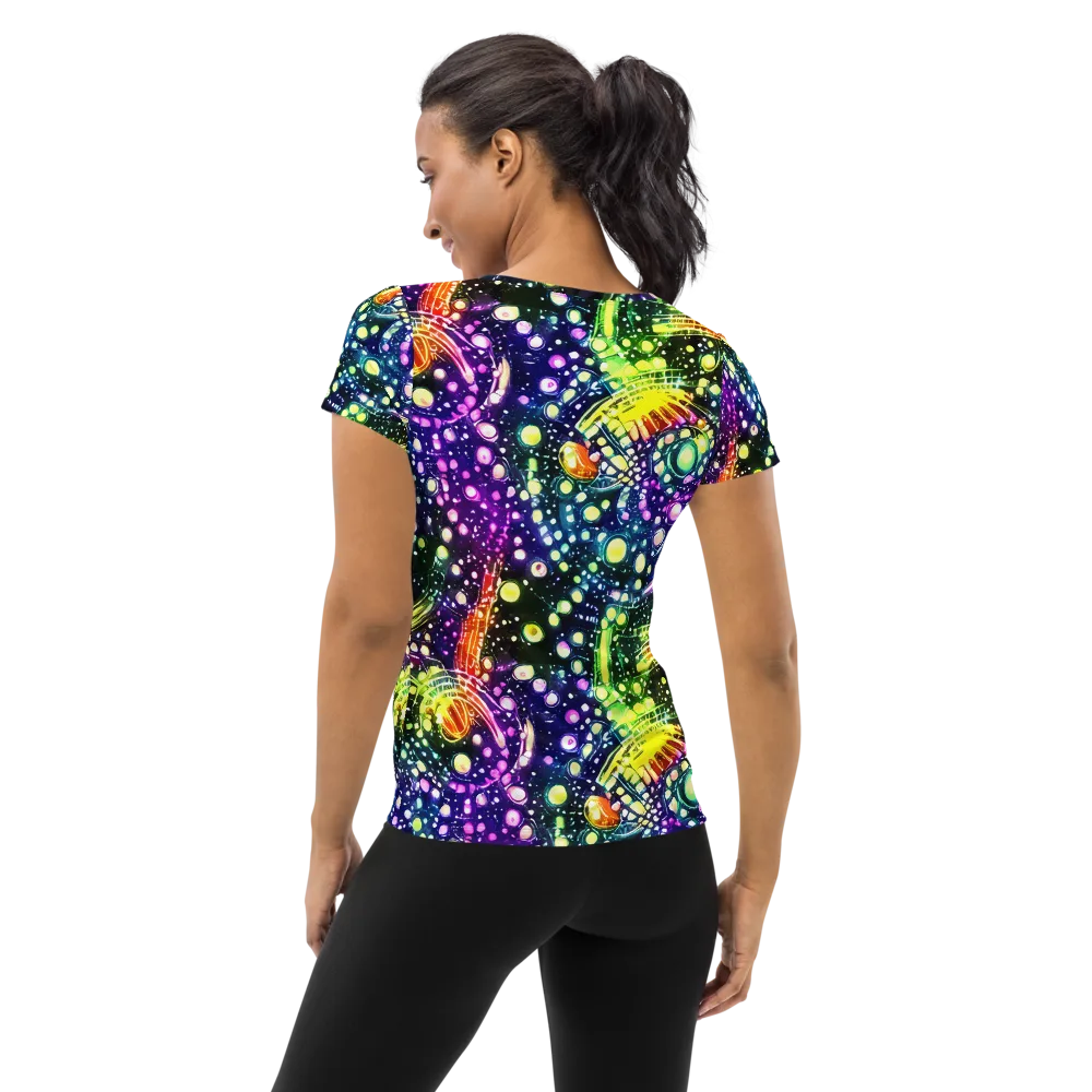 Infinite Prism on Women's Athletic T-Shirt — Back