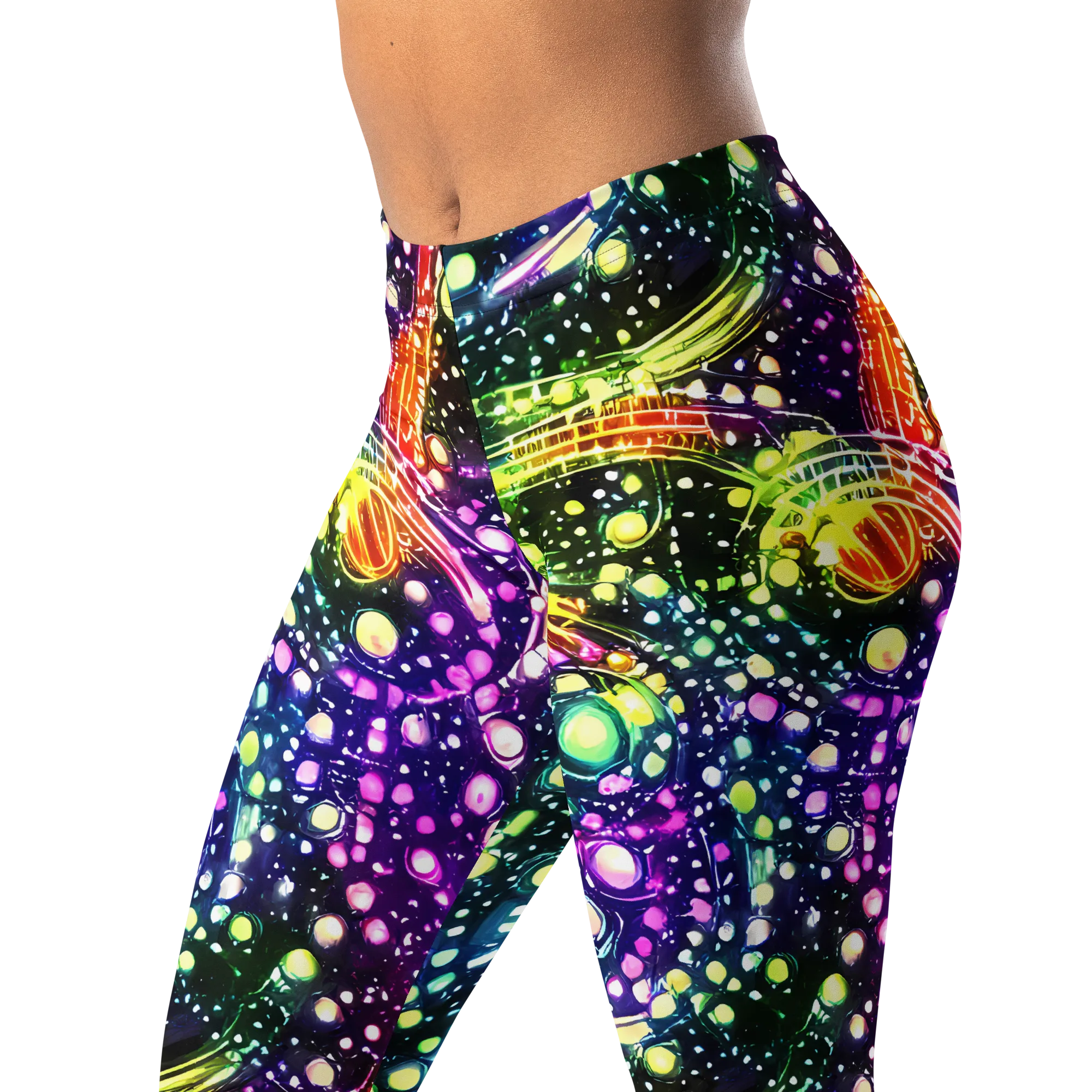 Infinite Prism on Leggings — Left Front