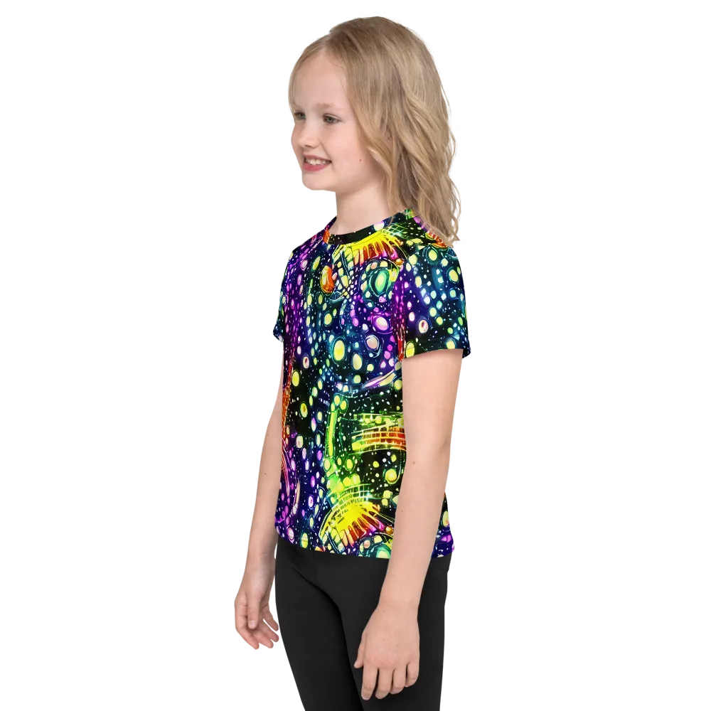 Infinite Prism on Kids Crew Neck T-Shirt — Left