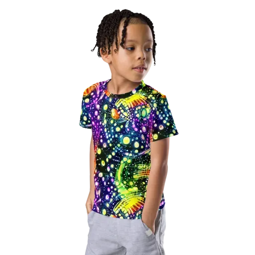Infinite Prism on a Kids Crew Neck T-Shirt