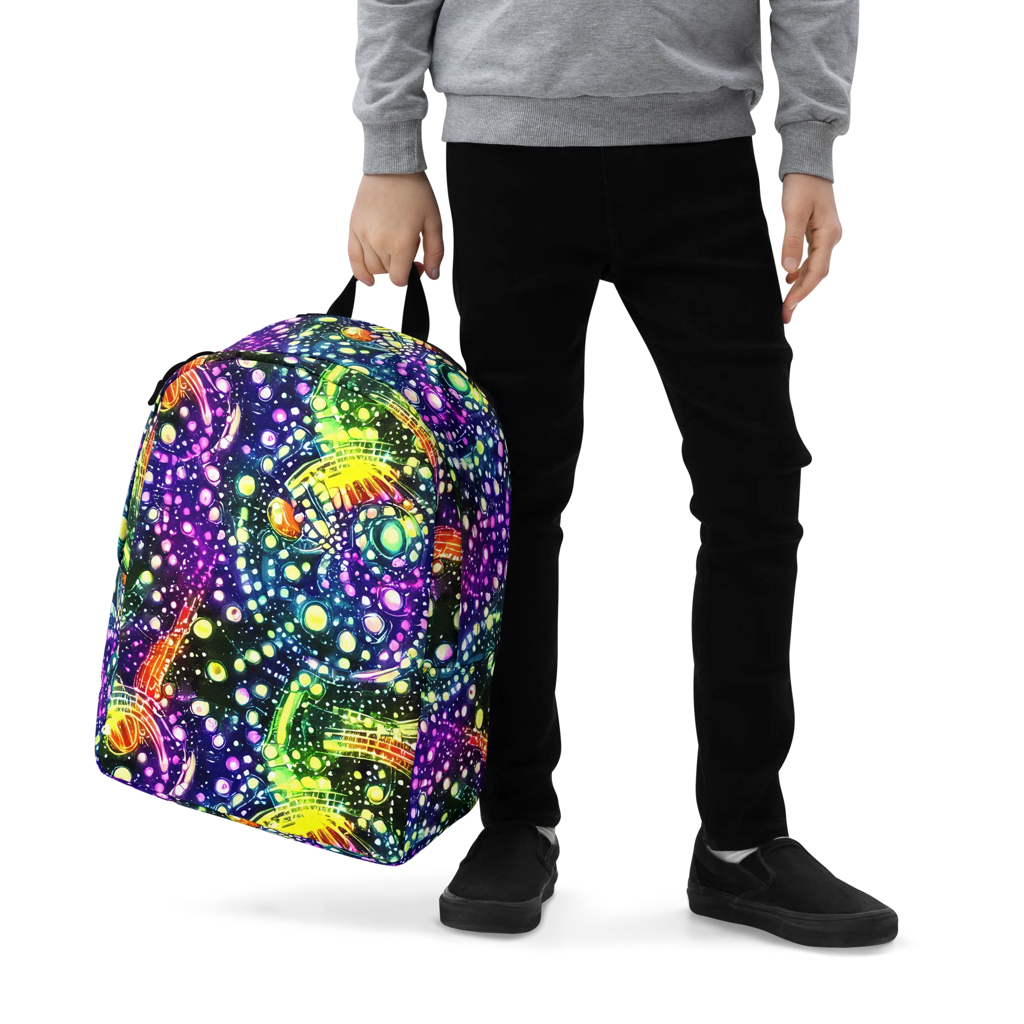 Infinite Prism on Minimalist Backpack — Zoomed-in