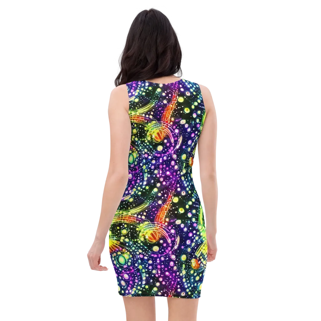 Infinite Prism on Bodycon Dress — Back