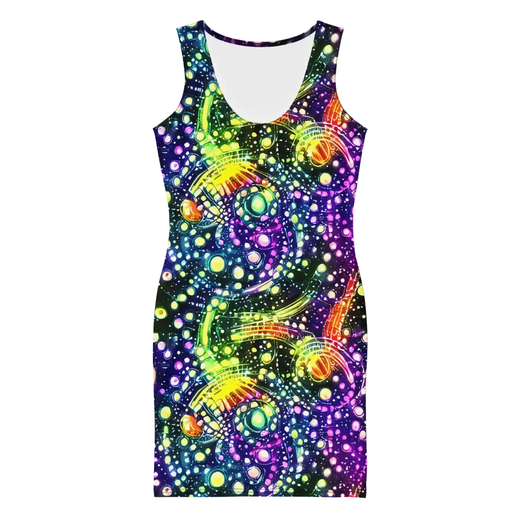 Infinite Prism on Bodycon Dress — Front