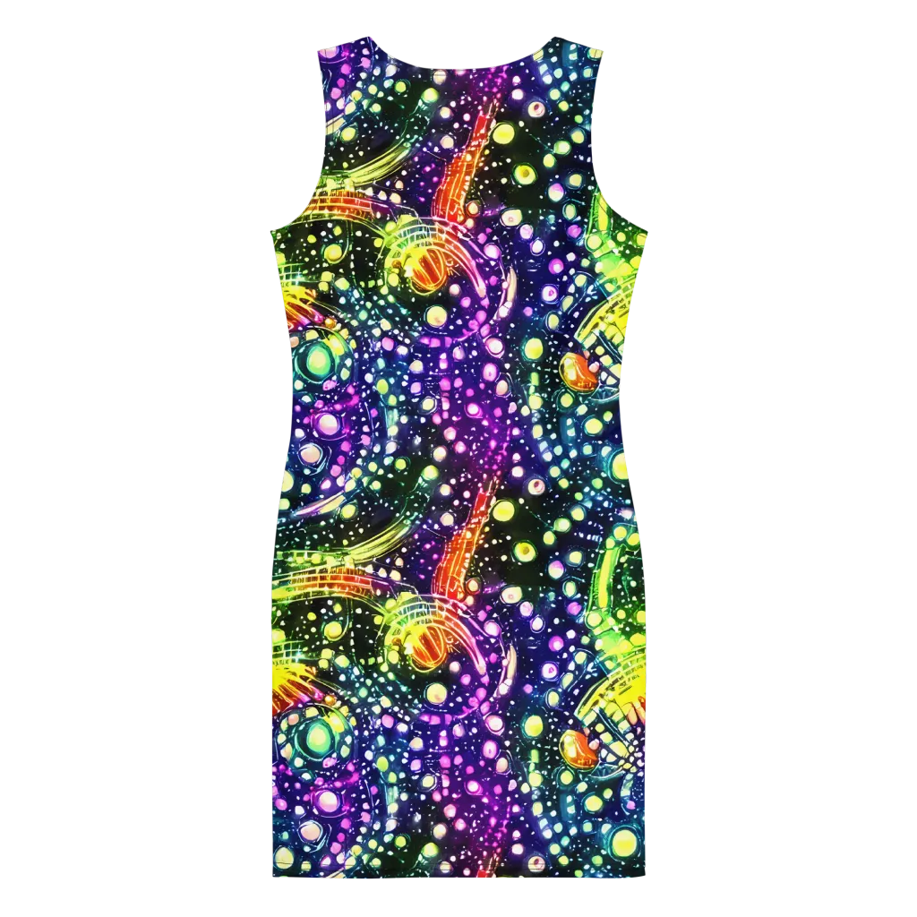 Infinite Prism on Bodycon Dress — Back