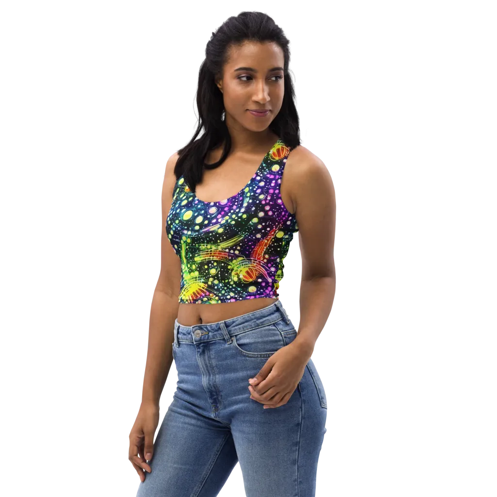 Infinite Prism on Crop Top — Left Front