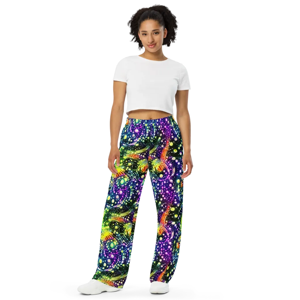 Infinite Prism on Wide-Leg Pants — Front
