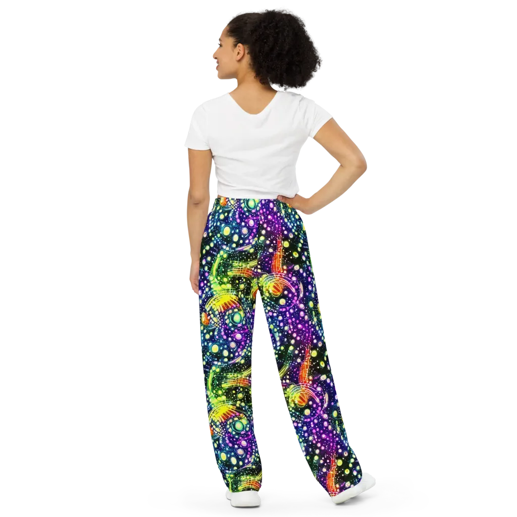 Infinite Prism on Wide-Leg Pants — Back