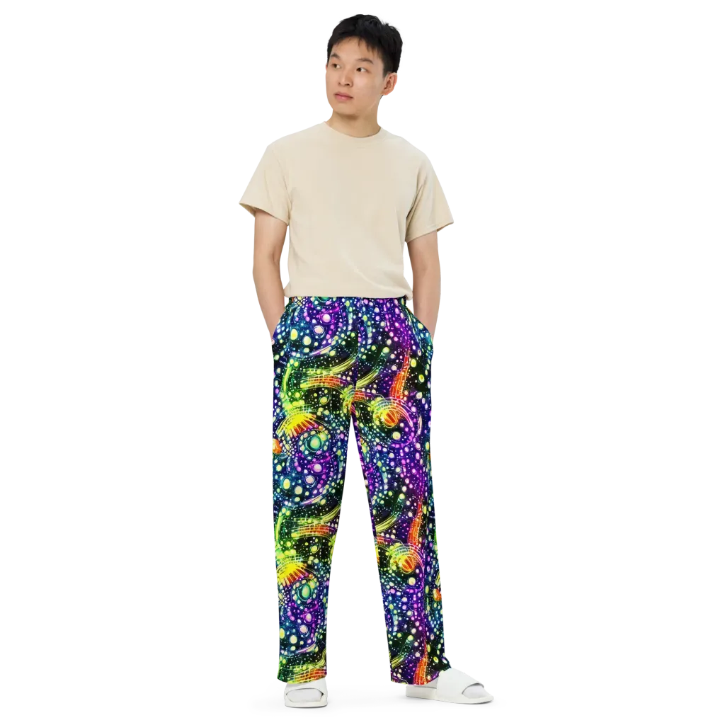 Infinite Prism on Wide-Leg Pants — Front