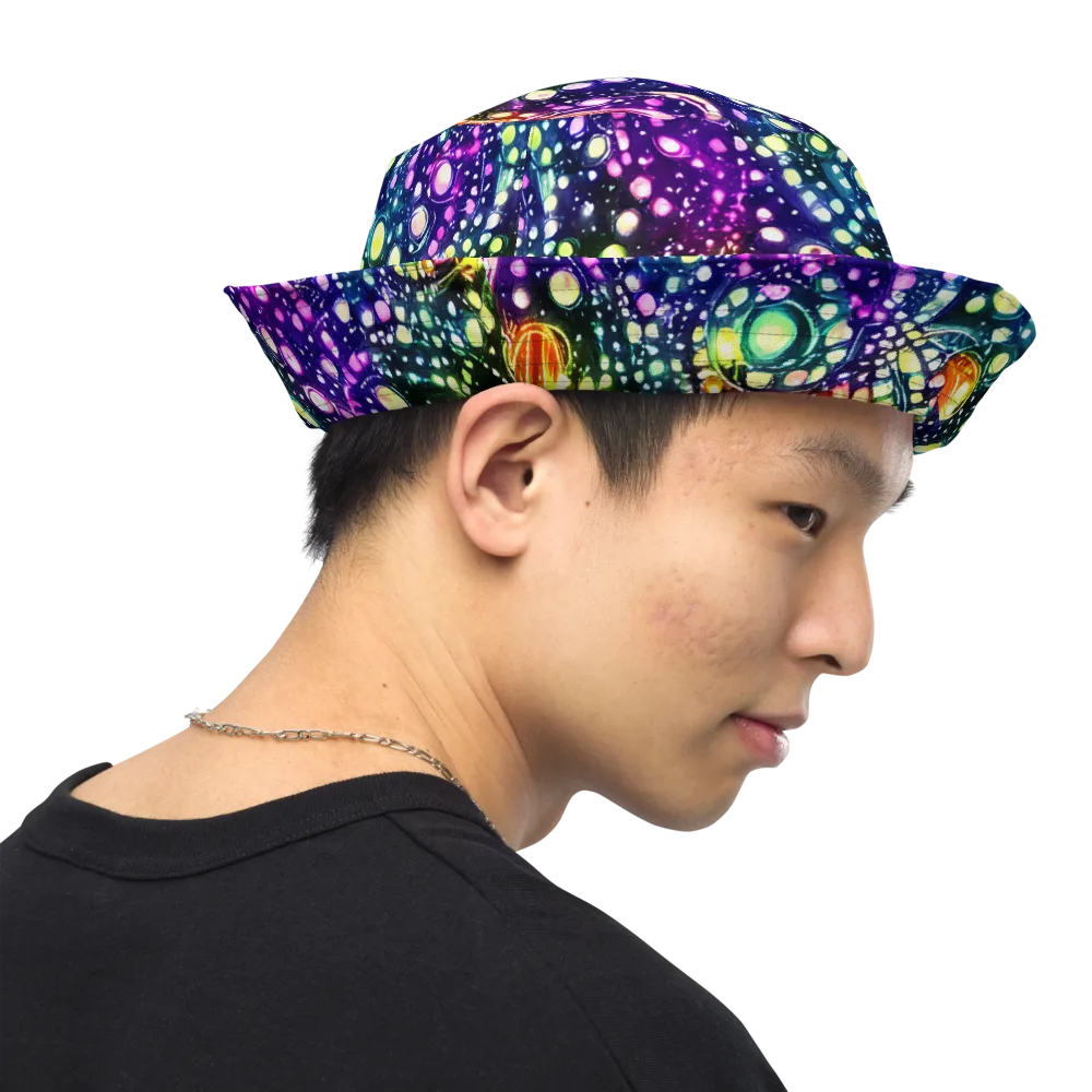 Infinite Prism on Reversible Bucket Hat — Right Outside