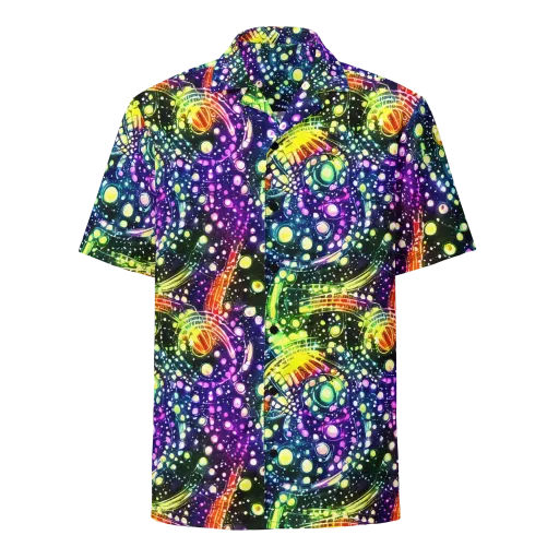 Infinite Prism on a Button Shirt