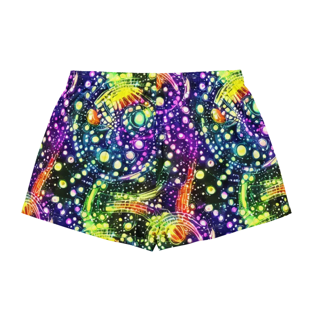 Infinite Prism on Women's Pajama Shorts — Back