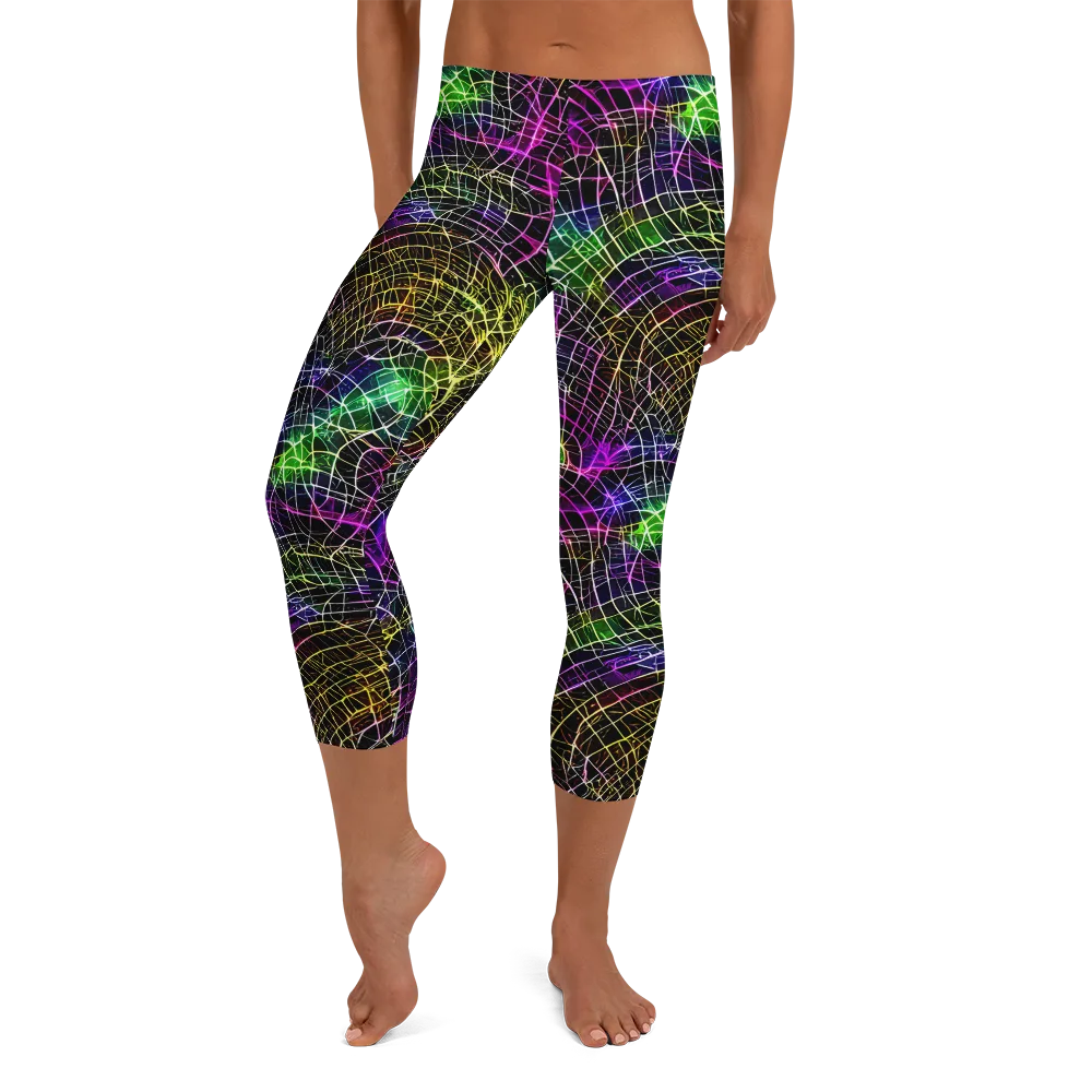 Cybercell on Capri Leggings — Front