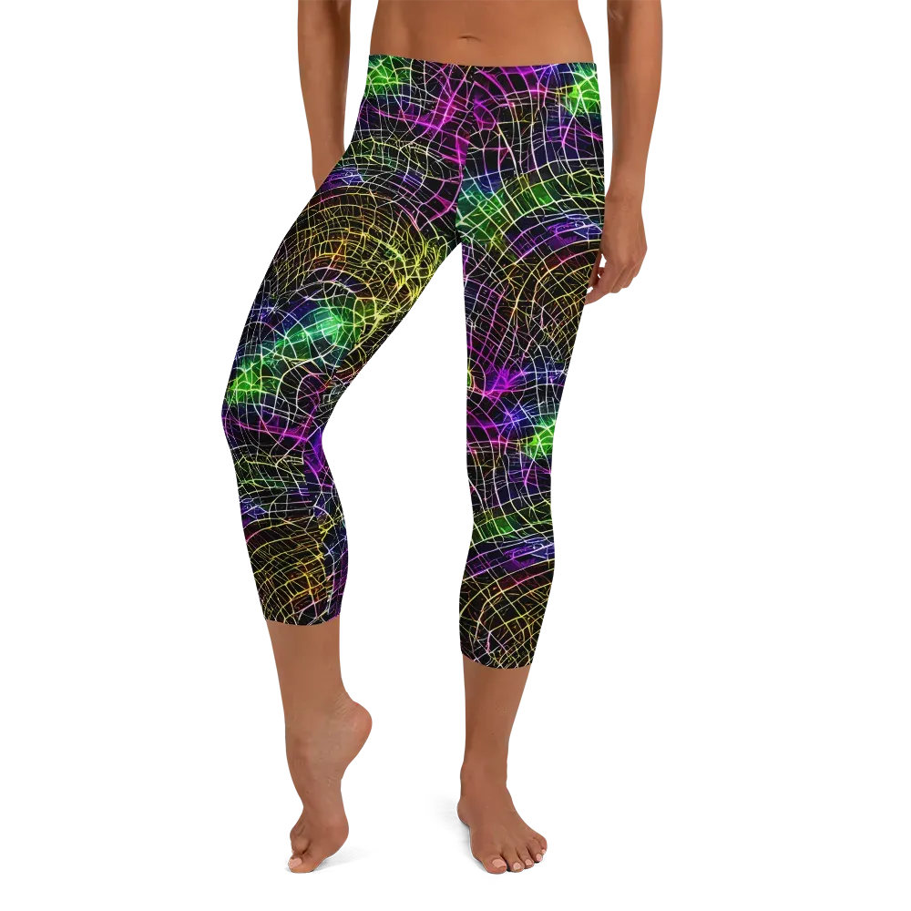 Cybercell on Capri Leggings — Front