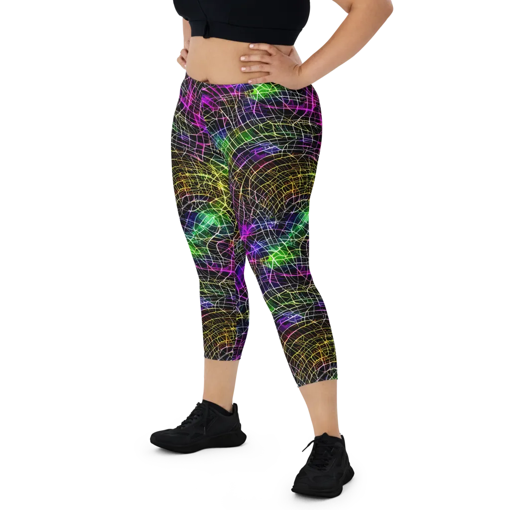 Cybercell on Capri Leggings — Front