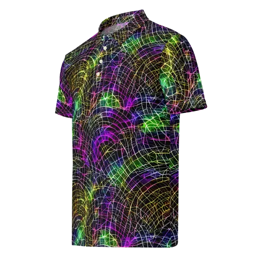 Cybercell on a Men's Slim Fit Polo Shirt