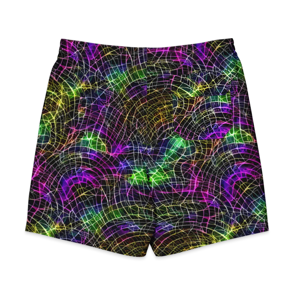 Cybercell on Men's Board Shorts — Back
