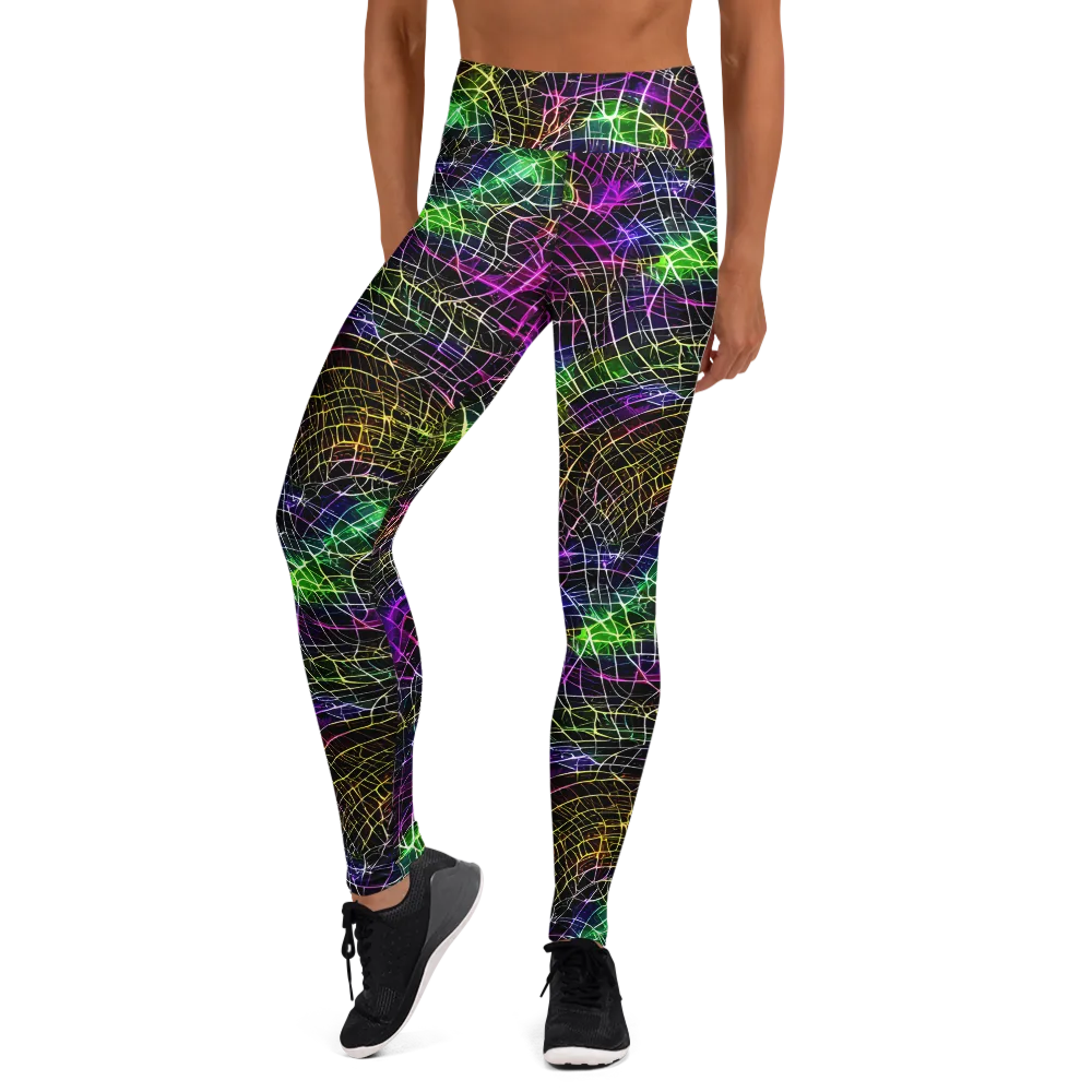 Cybercell on Yoga Leggings — Front