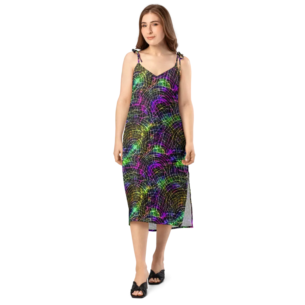 Cybercell on Slip Dress — Front