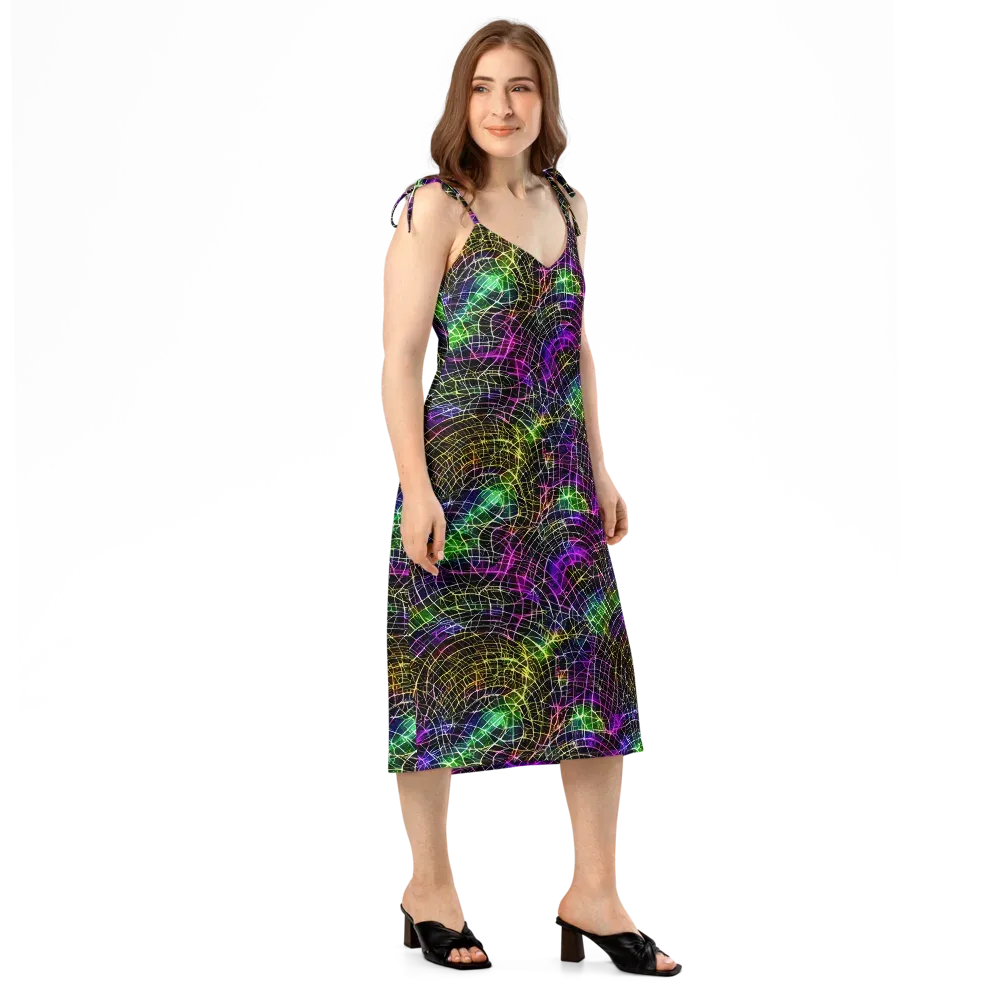 Cybercell on Slip Dress — Right Front