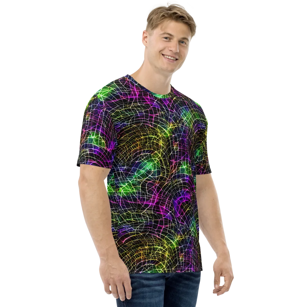 Cybercell on Men's Crew Neck T-Shirt — Right