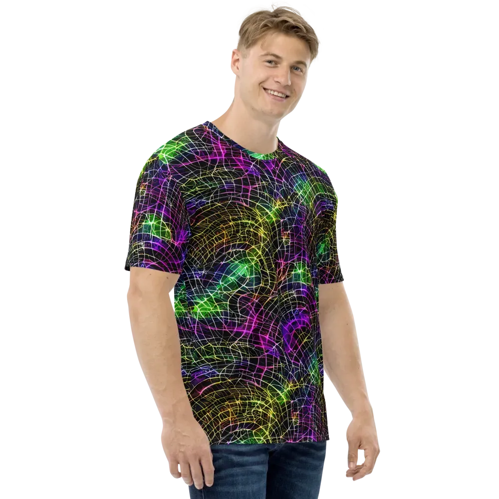 Cybercell on Men's Crew Neck T-Shirt — Right