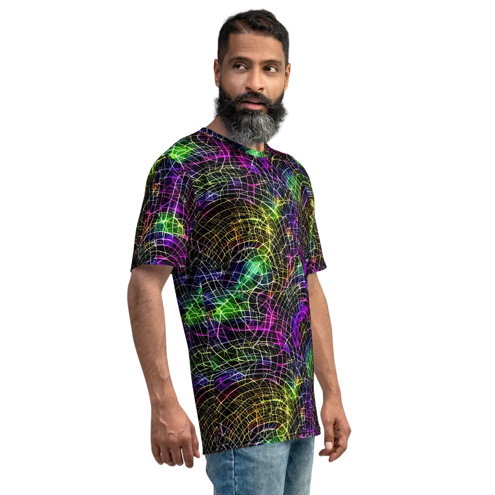 Cybercell on Men's Crew Neck T-Shirt — Right