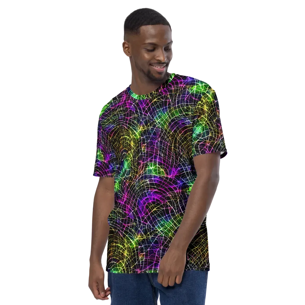 Cybercell on Men's Crew Neck T-Shirt — Left