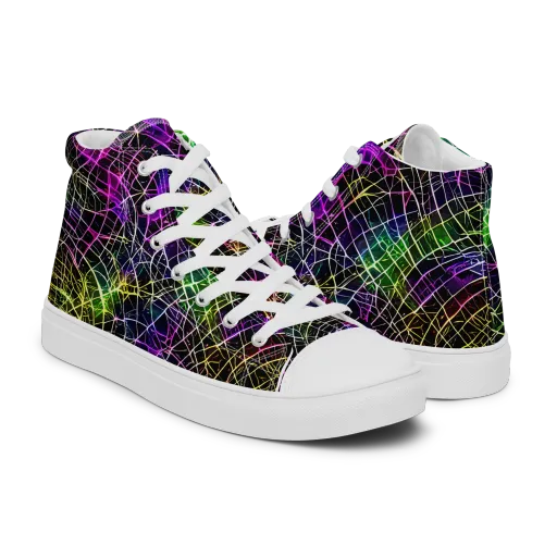 Cybercell on a Men's High Top Canvas Shoes