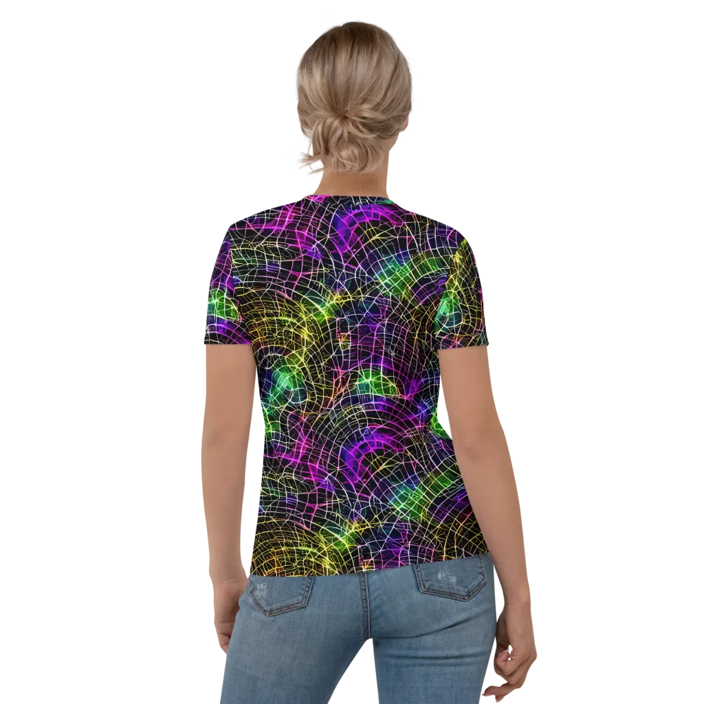 Cybercell on Women's Crew Neck T-Shirt — Back