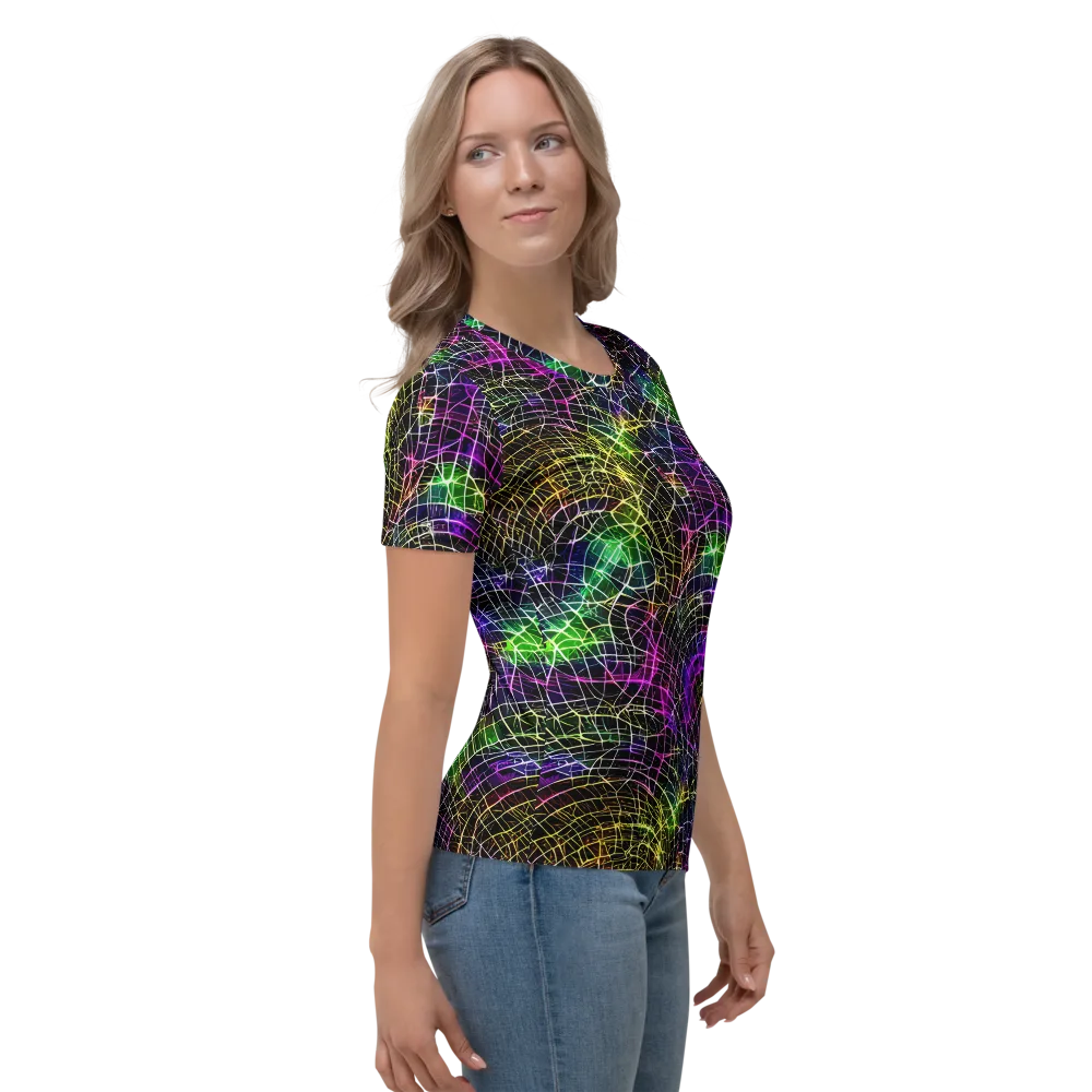 Cybercell on Women's Crew Neck T-Shirt — Right