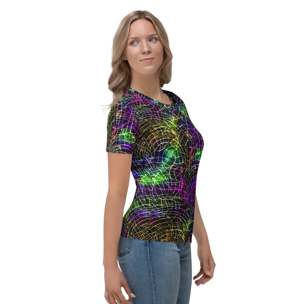 Cybercell on Women's Crew Neck T-Shirt — Right
