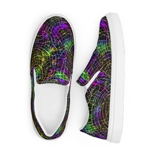 Cybercell on a Men's Slip-On Canvas Shoes